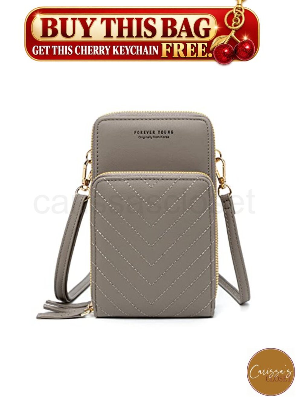 ✨ Small Cell Phone Crossbody Bag Multi-Pocket 6 Card Slots PU Leather